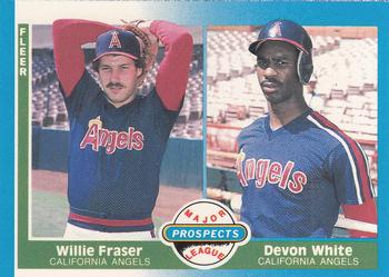 1987 Fleer - Glossy #646 Willie Fraser / Devon White Front