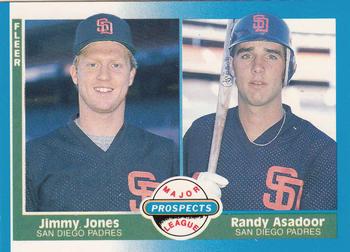 1987 Fleer - Glossy #650 Jimmy Jones / Randy Asadoor Front