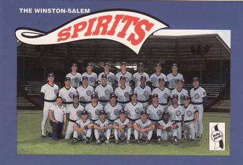 1990 SportsPrint Winston-Salem Spirits #30 1990 Spirits Front