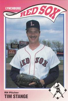 1990 SportsPrint Lynchburg Red Sox #23 Tim Stange Front