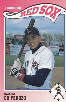 1990 SportsPrint Lynchburg Red Sox #3 Ed Perozo Front