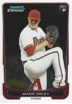 2012 Bowman Draft Picks & Prospects - Chrome #15 Wade Miley Front