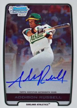 2012 Bowman Draft Picks & Prospects - Chrome Draft Pick Autographs #BCA-AR Addison Russell Front