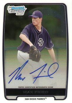 2012 Bowman Draft Picks & Prospects - Chrome Draft Pick Autographs #BCA-MF Max Fried Front