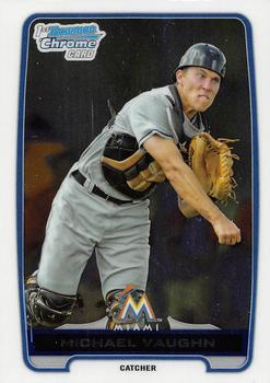 2012 Bowman Draft Picks & Prospects - Chrome Draft Picks #BDPP95 Michael Vaughn Front