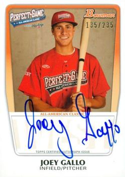 2012 Bowman Draft Picks & Prospects - Perfect Game All-American Classic Autographs #AAC-JG Joey Gallo Front