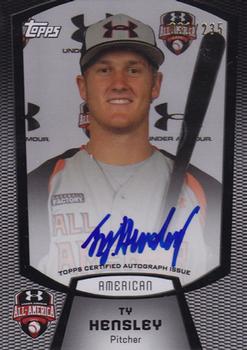 2012 Bowman Draft Picks & Prospects - Under Armour All-America Game Autographs #UA-TH Ty Hensley Front