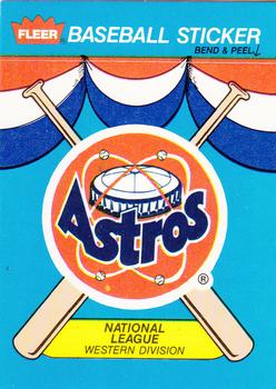 1989 Fleer - Team Stickers #NNO Houston Astros Front