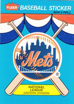 1989 Fleer - Team Stickers #NNO New York Mets Front