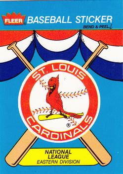 1989 Fleer - Team Stickers #NNO St. Louis Cardinals Front