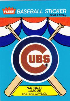 1989 Fleer - Team Stickers #NNO Chicago Cubs Front