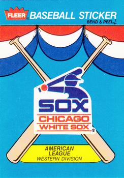 1989 Fleer - Team Stickers #NNO Chicago White Sox Front