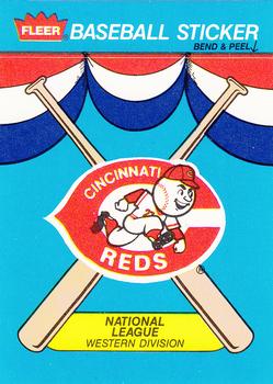 1989 Fleer - Team Stickers #NNO Cincinnati Reds Front