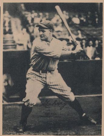 1929 Kashin Publications (R316) #NNO Lou Gehrig Front