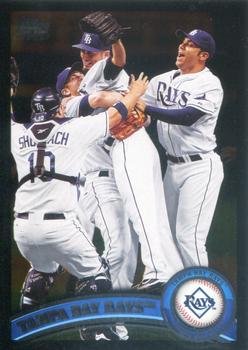 2011 Topps - Black Border #52 Tampa Bay Rays Front