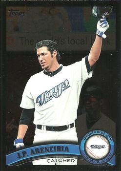 2011 Topps - Black Border #587 J.P. Arencibia Front