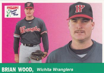 1991 Rock's Dugout Wichita Wranglers #10 Brian Wood Front