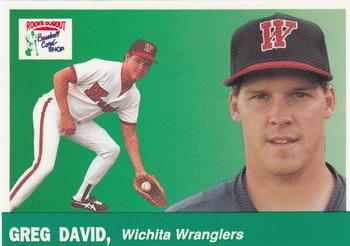 1991 Rock's Dugout Wichita Wranglers #13 Greg David Front