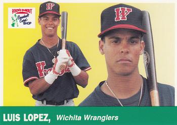 1991 Rock's Dugout Wichita Wranglers #14 Luis Lopez Front