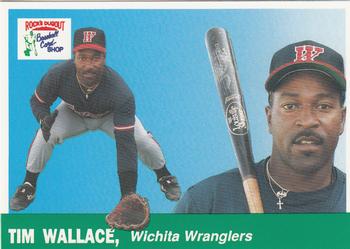 1991 Rock's Dugout Wichita Wranglers #18 Tim Wallace Front
