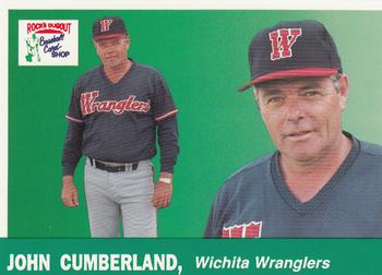 1991 Rock's Dugout Wichita Wranglers #25 John Cumberland Front