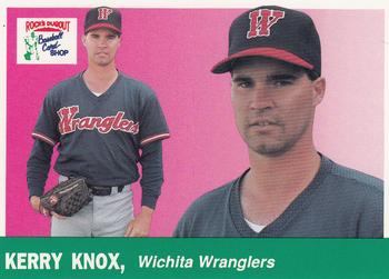 1991 Rock's Dugout Wichita Wranglers #4 Kerry Knox Front