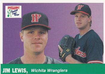 1991 Rock's Dugout Wichita Wranglers #5 Jim Lewis Front