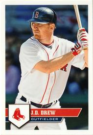 2011 Topps Stickers #12 J.D. Drew Front
