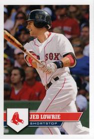 2011 Topps Stickers #14 Jed Lowrie Front