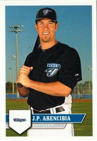 2011 Topps Stickers #44 J.P. Arencibia Front