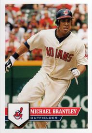2011 Topps Stickers #55 Michael Brantley Front