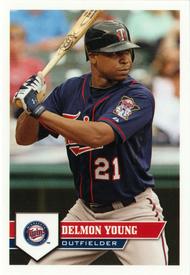 2011 Topps Stickers #82 Delmon Young Front