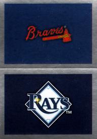 2011 Topps Stickers #134 Atlanta Braves/296 Tampa Bay Rays Front