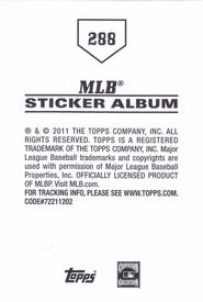 2011 Topps Stickers #288 Stan Musial Back