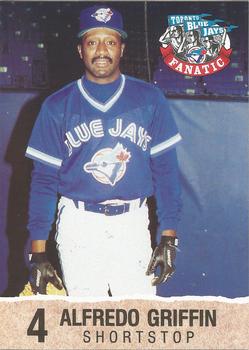 1992 Toronto Blue Jays Fire Safety #NNO Alfredo Griffin Front