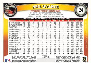 2011 Topps - Diamond Anniversary Limited Edition #24 Neil Walker Back
