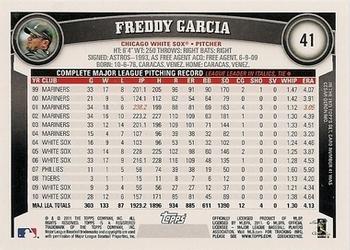 2011 Topps - Diamond Anniversary Limited Edition #41 Freddy Garcia Back