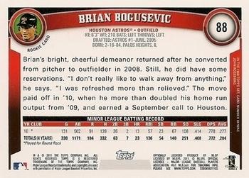 2011 Topps - Diamond Anniversary Limited Edition #88 Brian Bogusevic Back
