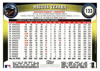 2011 Topps - Diamond Anniversary Limited Edition #133 Miguel Tejada Back