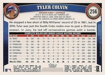 2011 Topps - Diamond Anniversary Limited Edition #256 Tyler Colvin Back