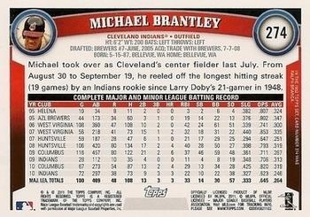 2011 Topps - Diamond Anniversary Limited Edition #274 Michael Brantley Back