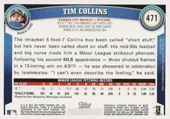 2011 Topps - Diamond Anniversary Limited Edition #471 Tim Collins Back