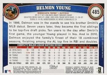 2011 Topps - Diamond Anniversary Limited Edition #485 Delmon Young Back