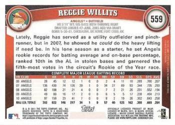 2011 Topps - Diamond Anniversary Limited Edition #559 Reggie Willits Back