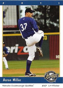 2011 Grandstand Rancho Cucamonga Quakes #NNO Aaron Miller Front