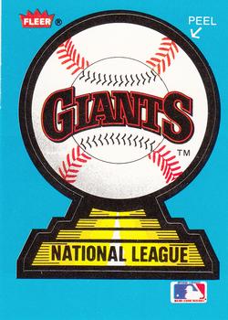 1987 Fleer - Team Stickers #NNO San Francisco Giants Front