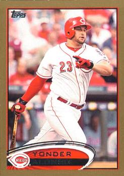 2012 Topps - Gold #19 Yonder Alonso Front