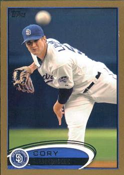 2012 Topps - Gold #23 Cory Luebke Front
