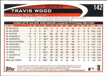 2012 Topps - Gold #142 Travis Wood Back