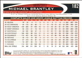 2012 Topps - Gold #182 Michael Brantley Back